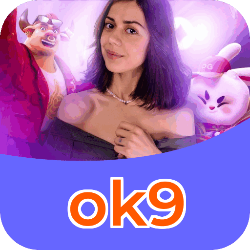 Plataforma ok9 mostrando interface moderna, jogos certificados e recursos de segurança licenciados